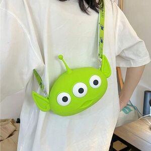 NWT Disney Green Alien Crossbody Bag